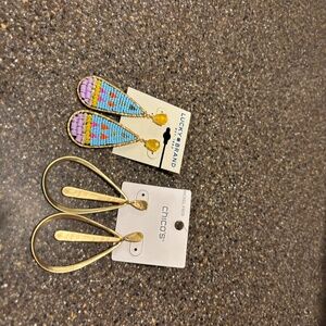 Two pairs of dangle summer worthy earrings